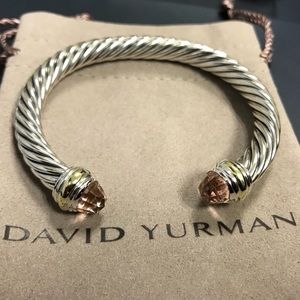 David Yurman morganite 7mm bracelet